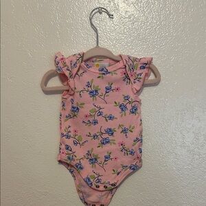 Charming Pink Floral Kids Bodysuit
